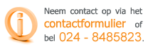 Neem contact op via het contactformulier of bel 024 - 3510381.